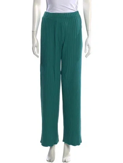 Pre-owned Simon Miller Wide Leg Pants In Green