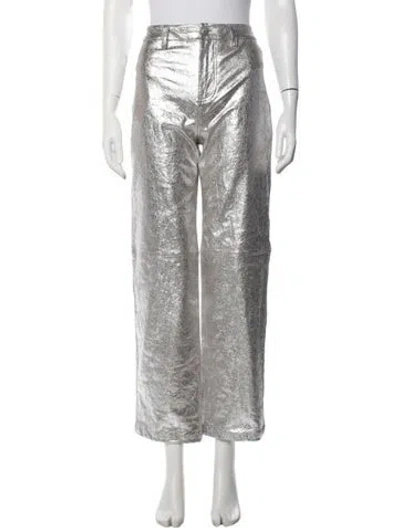 Pre-owned Simon Miller Wide Leg Pants In Silver