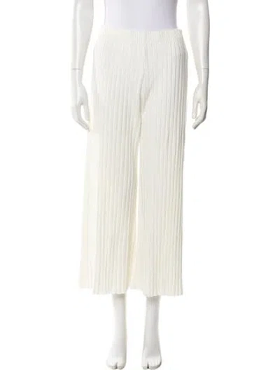 Pre-owned Simon Miller Wide Leg Pants In White