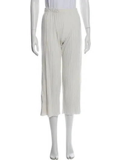 Pre-owned Simon Miller Wide Leg Pants In White