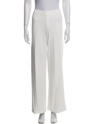 Pre-owned Simon Miller Wide Leg Pants In White