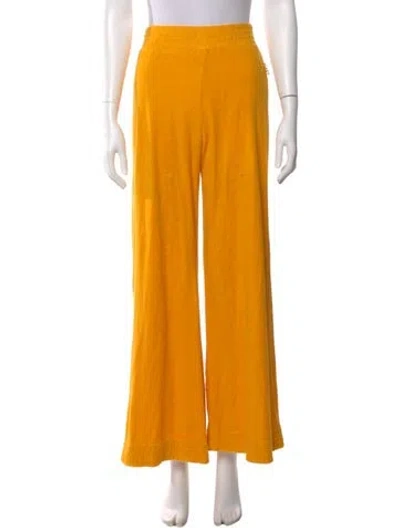 Pre-owned Simon Miller Wide Leg Pants In Yellow