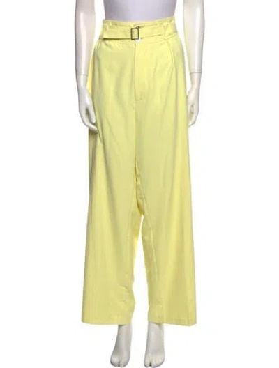Pre-owned Simon Miller Wide Leg Pants In Yellow