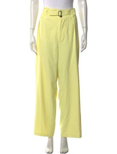 Pre-owned Simon Miller Wide Leg Pants In Yellow