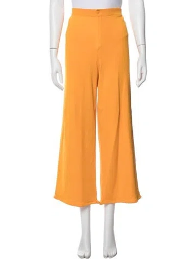 Pre-owned Simon Miller Wide Leg Pants In Yellow