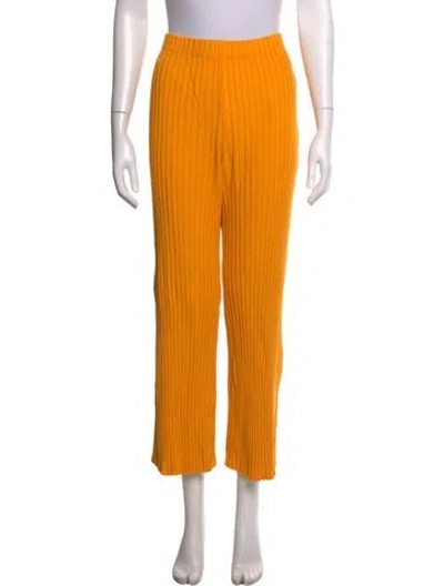 Pre-owned Simon Miller Wide Leg Pants In Yellow