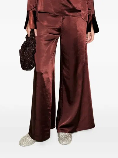 Simon Miller Wide-leg Trousers In Brown