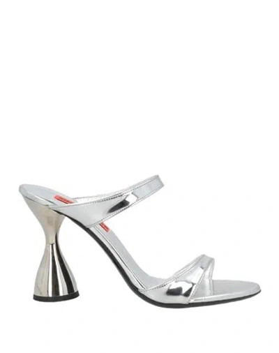 Simon Miller Woman Sandals Silver Size 8 Leather