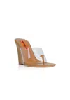Simon Miller Women's Bil Thong Wedge Sandal In Toffee In Brown