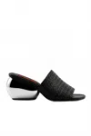 Simon Miller Braided Raffia Moderno Sandal In Black Silver In Black