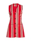 Simon Miller Carob Linen Mini Dress Moroccan Spice Stripe