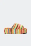 Simon Miller Simonmiller Raffia Cloudy Platform In Multi