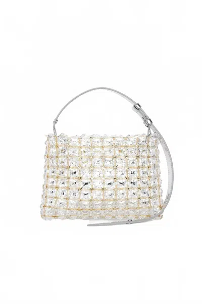 Simon Miller Women's Crystal Mini Puffin Bag In Clear In Multi