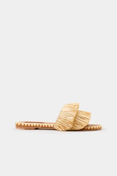 Simon Miller Women's Fringe Raffia Salerno Sandal In Natural In White