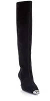 Simon Miller Women's Kuki Suede Tall Boot In Black In Black