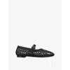 Simon Miller Leather Ballet Flats In Black