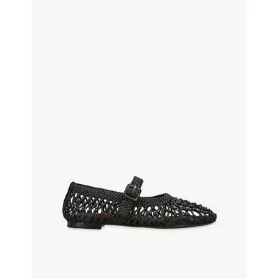 SIMON MILLER WOMENS SIMON MILLER KNOTTED RIAD WOVEN BALLET FLATS