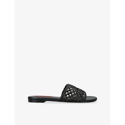 Simon Miller Womens Black Knotted Salerno Woven Sandals Eur 40 / 7 Uk