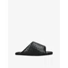 Simon Miller Bubble Vegan Woven Slide Sandals In Black