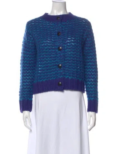 Pre-owned Simon Miller Wool Crew Neck Sweater In Blue