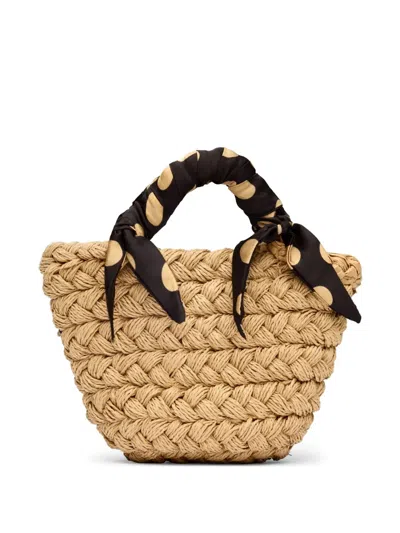 Simon Miller Woven Basket Mini Bag In Neutral