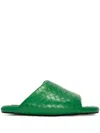 Simon Miller Woven Bubble Slide Sandal In Green