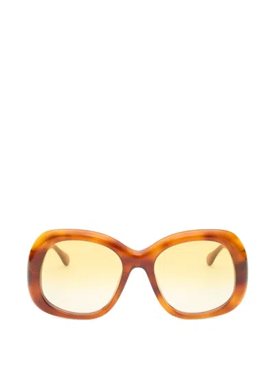 Simon Miller X Delarge Faro Oversized-frame Sunglasses In Brown