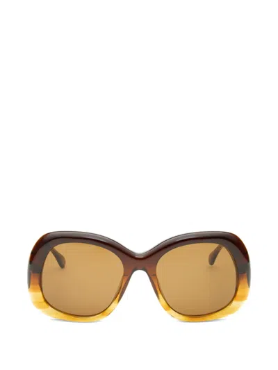 Simon Miller X Delarge Faro Oversized-frame Sunglasses In Brown
