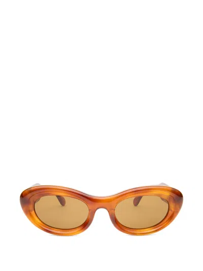 Simon Miller X Delarge Mirage Oval-frame Sunglasses In Multi
