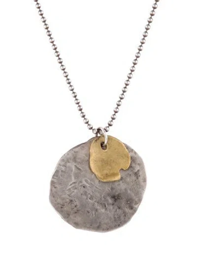 Pre-owned Simon Miller X Rebecca Pinto Riven Pendant Necklace, 25" In Multi