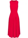Simon Miller Yanez Poplin Combo Dress In Red