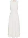 Simon Miller Yanez Poplin Combo Dress In Macadamia In White
