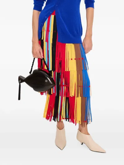 Simon Miller Za Za Fringe Maxi Skirt In Multi