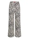 Simon Miller Zebra-print Poplin Trousers In Animal Print