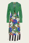 Simon Miller Zelene Maxi Dress In Tropical Floral Print Combo In Green