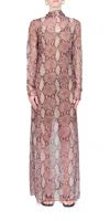 Simon Miller Zesty Mesh Dress In Snake Print In Multi