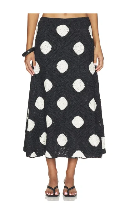 Simon Miller Zorah Crochet Skirt In Black