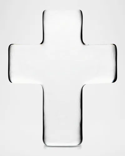 Simon Pearce Cross Decorative Accent In Clear