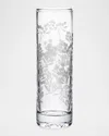 Simon Pearce Engraved Berry Vase, 10.5" In Clear