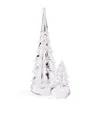 Simon Pearce Glass Vermont Evergreen Christmas Tree Ornament In Silver