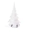 Simon Pearce Glass Vermont Snowdrift Christmas Tree Ornament In Transparent