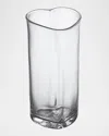 Simon Pearce Highgate Medium Heart Vase, 9" In Clear