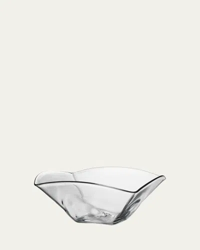 Simon Pearce Large Woodbury Bowl In Transparent