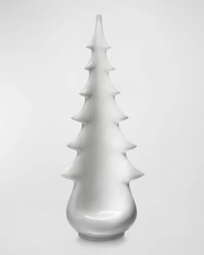 Simon Pearce Moss Glen Pottery Evergreen Tree In Gift Box, 14" In White