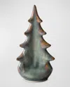 Simon Pearce Moss Glen Pottery Evergreen Tree In Gift Box, 6" In Moss
