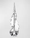 Simon Pearce Twist Glass Evergreen Tree, 18" In Clear