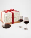 Simon Pearce Vintner Red Wine Gift Set In Clear