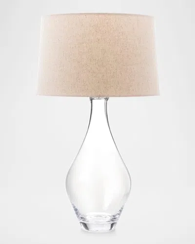 Simon Pearce Warren Large Glass Table Lamp In Transparent