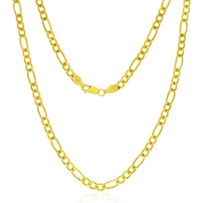 Simona 14k Gold Fill 22-inch Figaro Chain Necklace