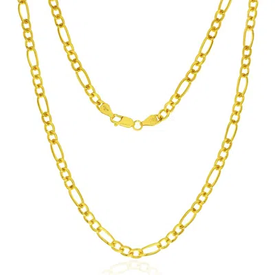 Simona 14k Gold Fill Figaro Chain Necklace